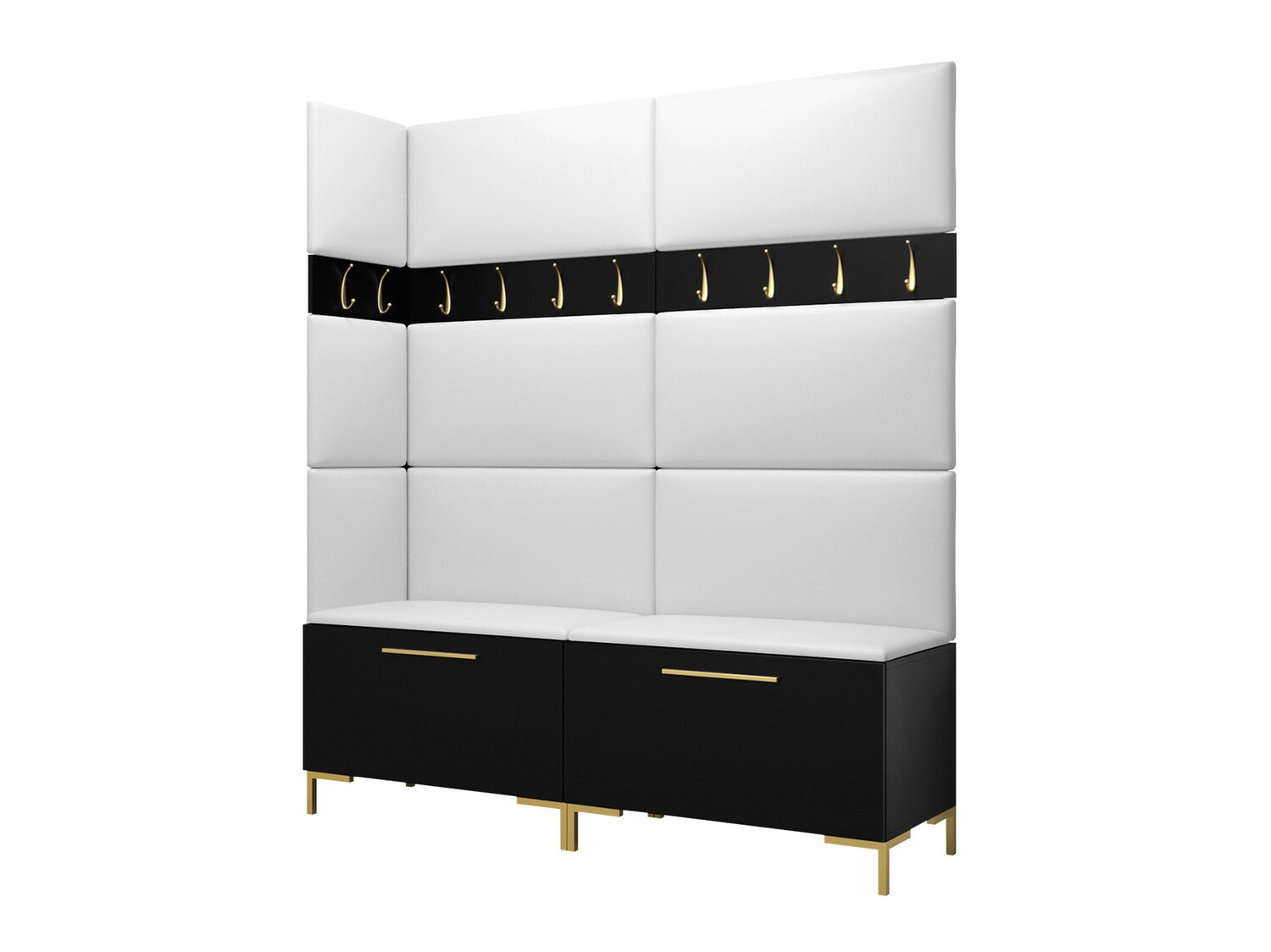 Meuble d'entrée Nomal V (Faux cuir Soft 017)