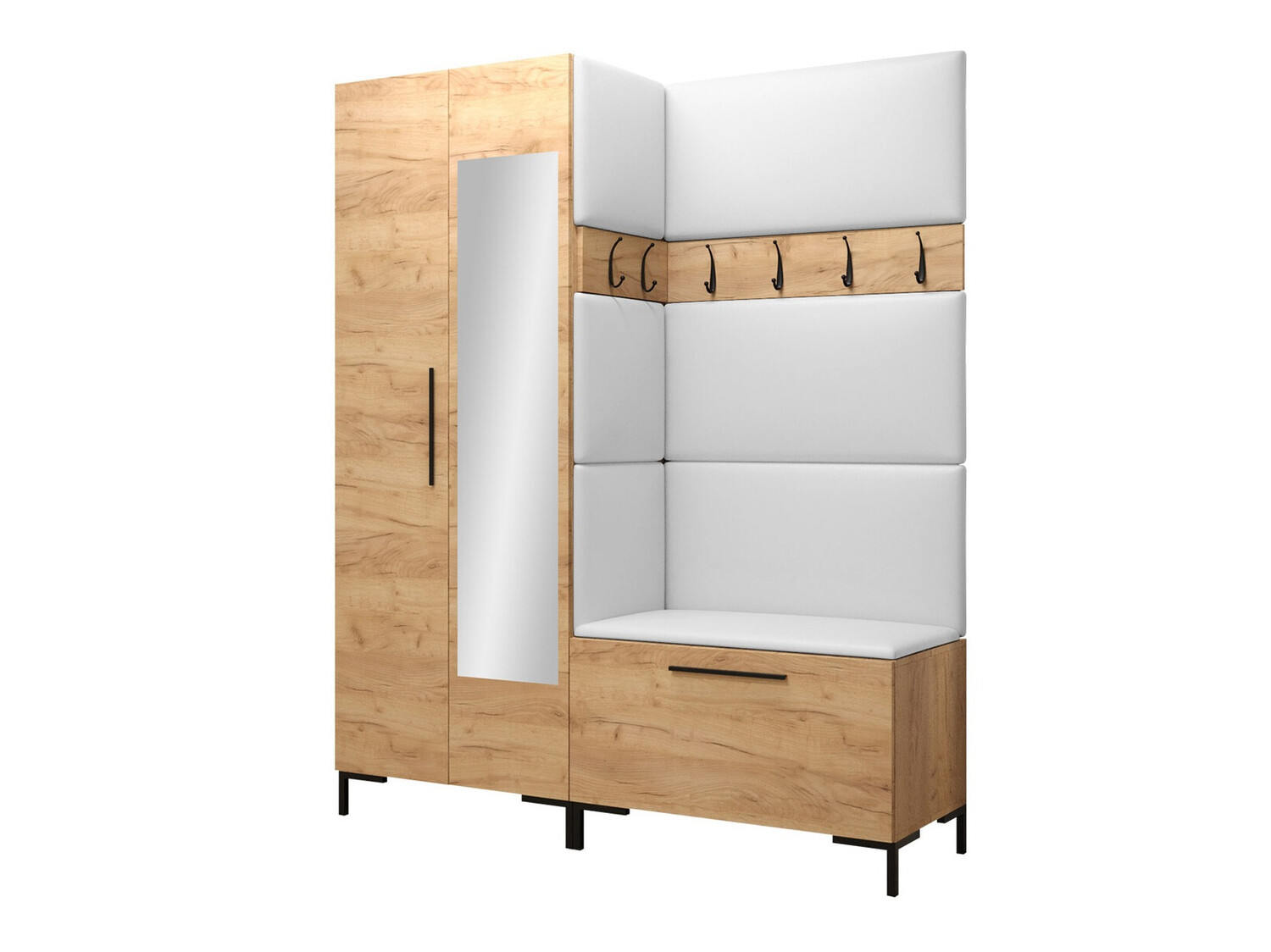 Meuble d'entrée Nomal IX (Faux cuir Soft 017)