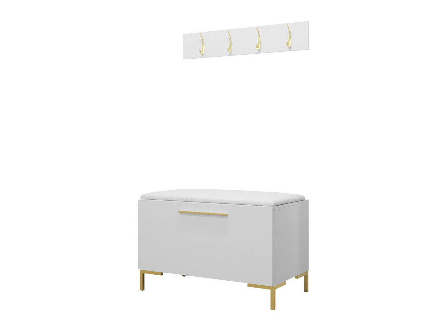 Meuble d'entrée Nomal VIII (Faux cuir Soft 017)