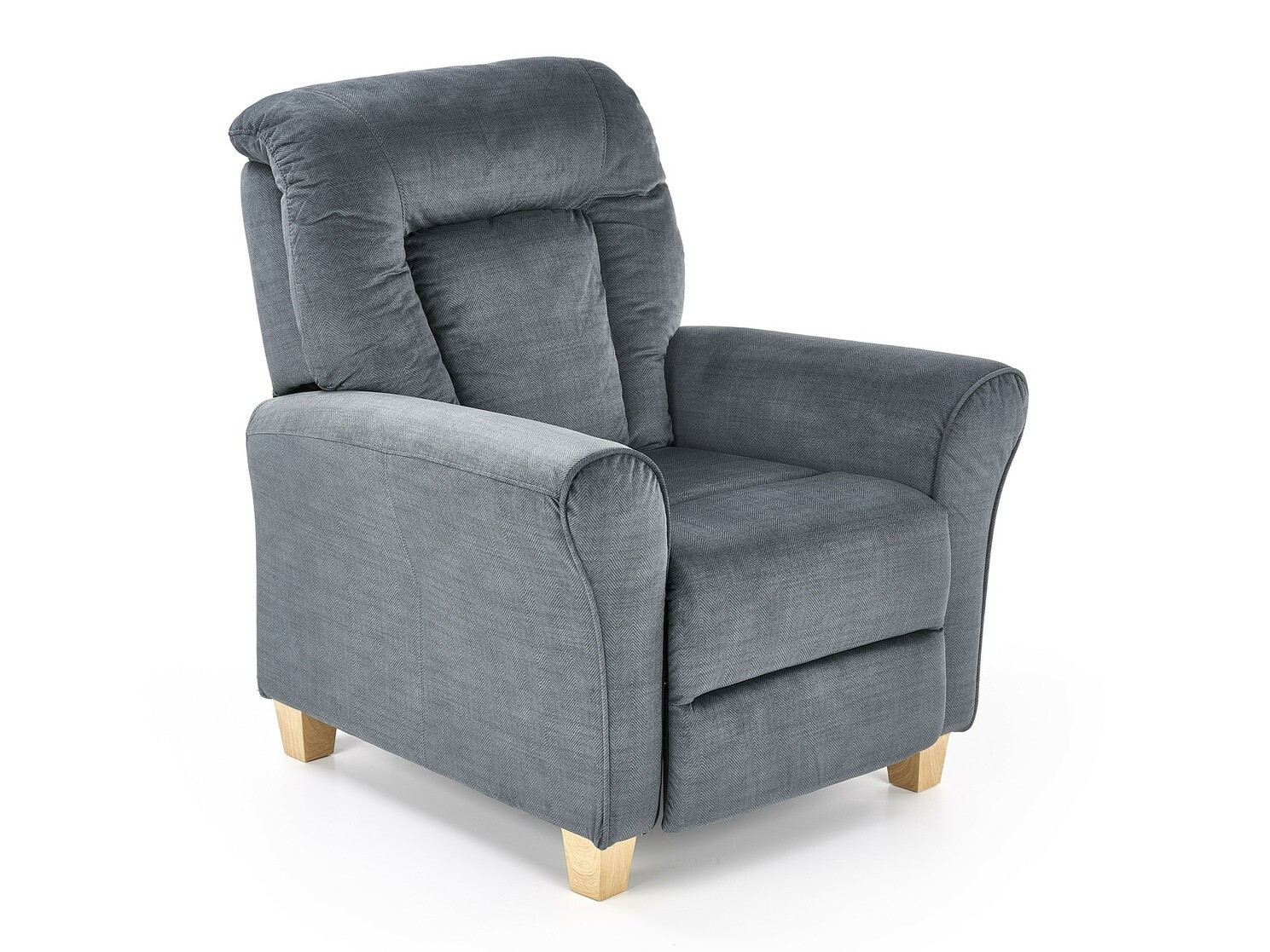 Fauteuil relax Houston 848 (Gris + Hêtre)