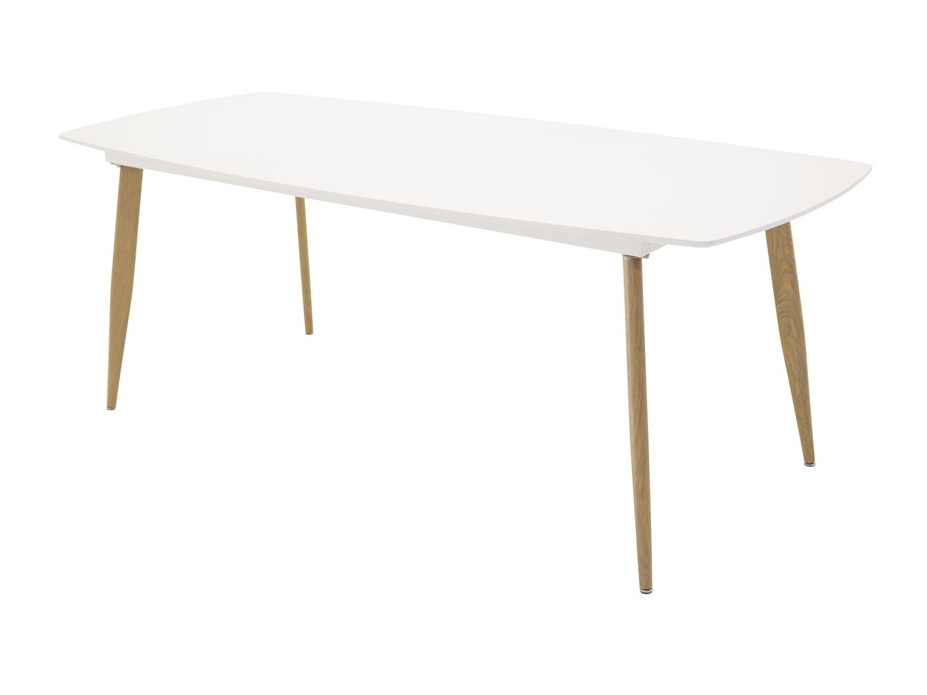 Table Dallas 131 (Blanc + chêne)