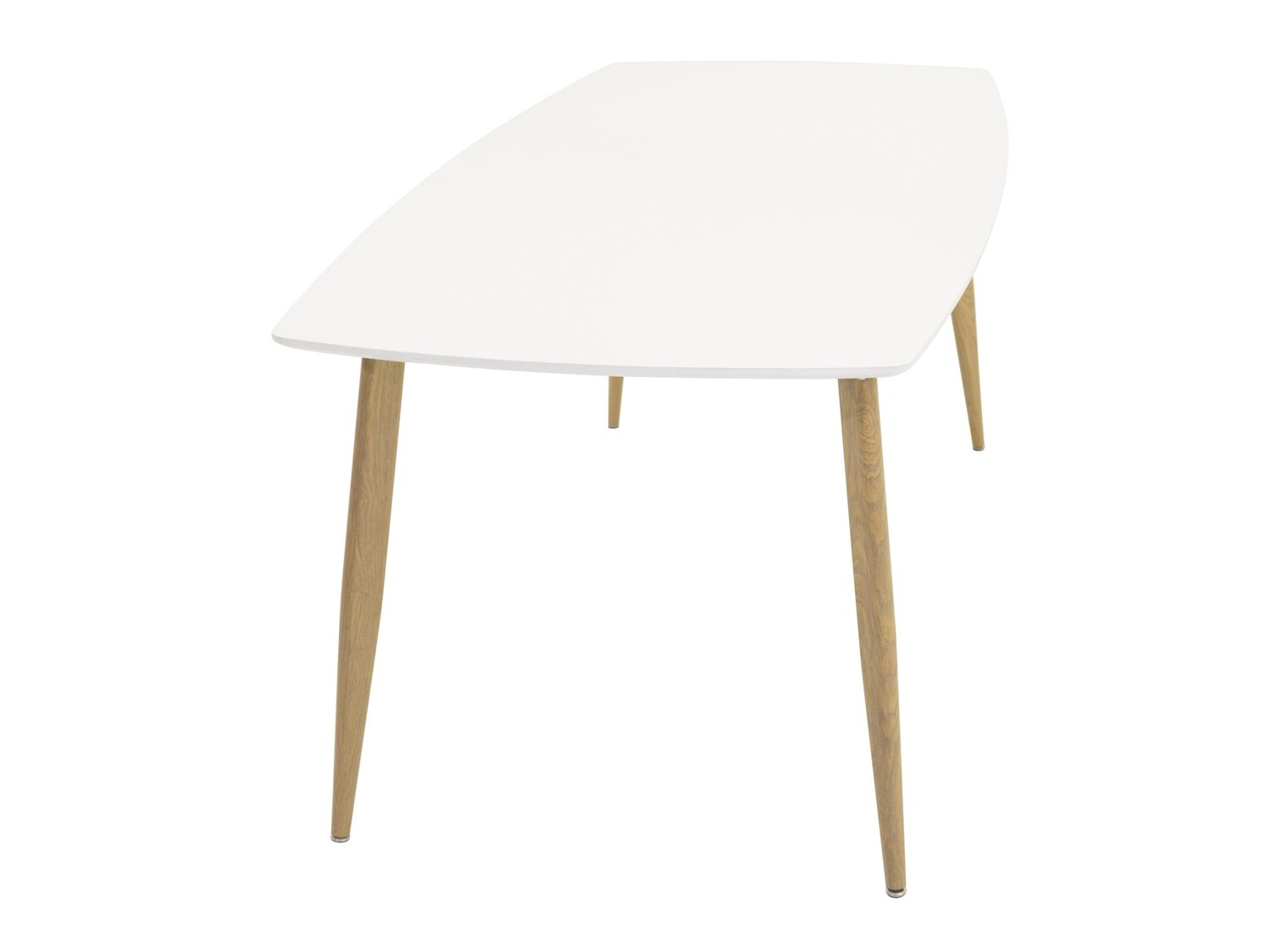 Table Dallas 131 (Blanc + chêne)