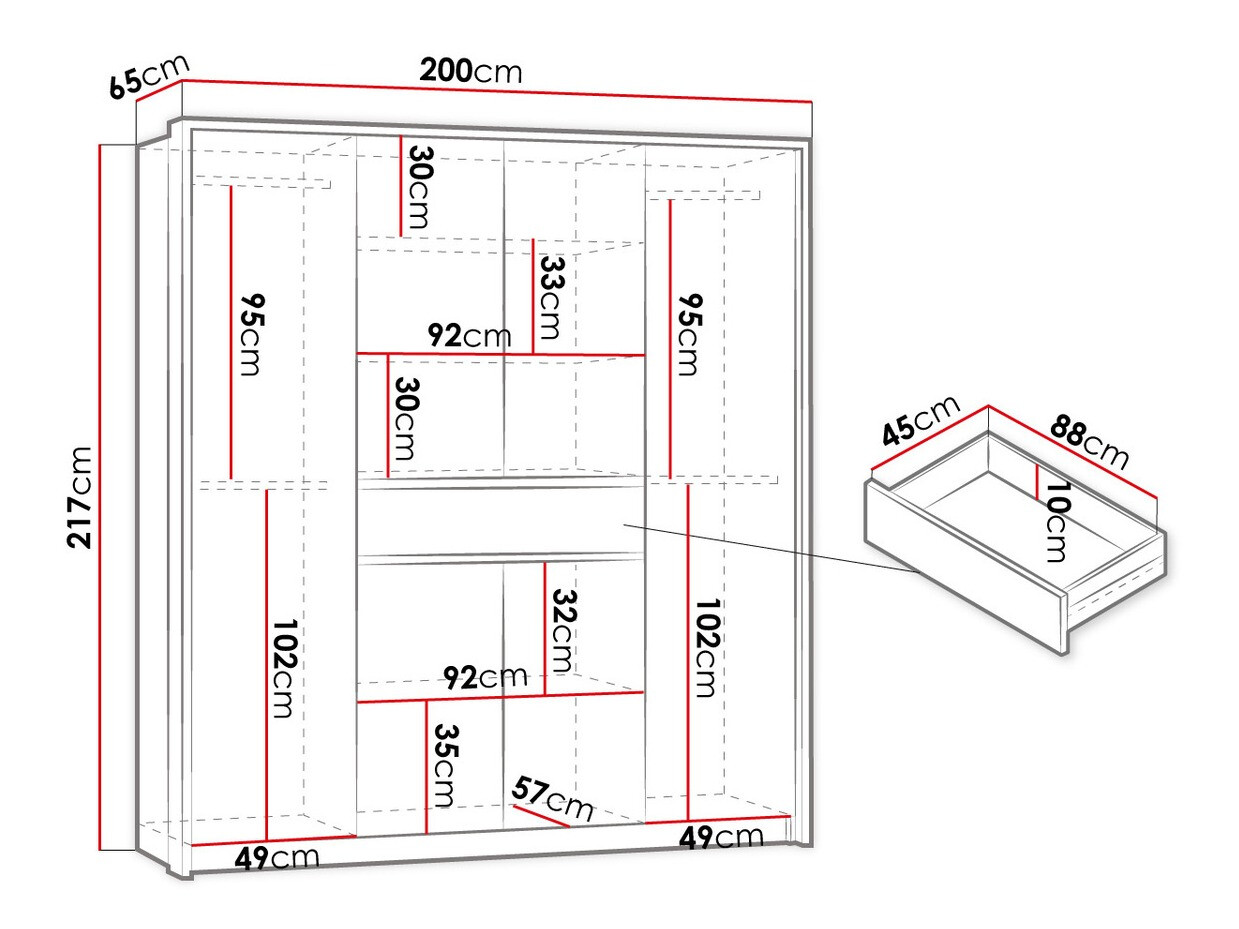 Armoire Honolulu 270