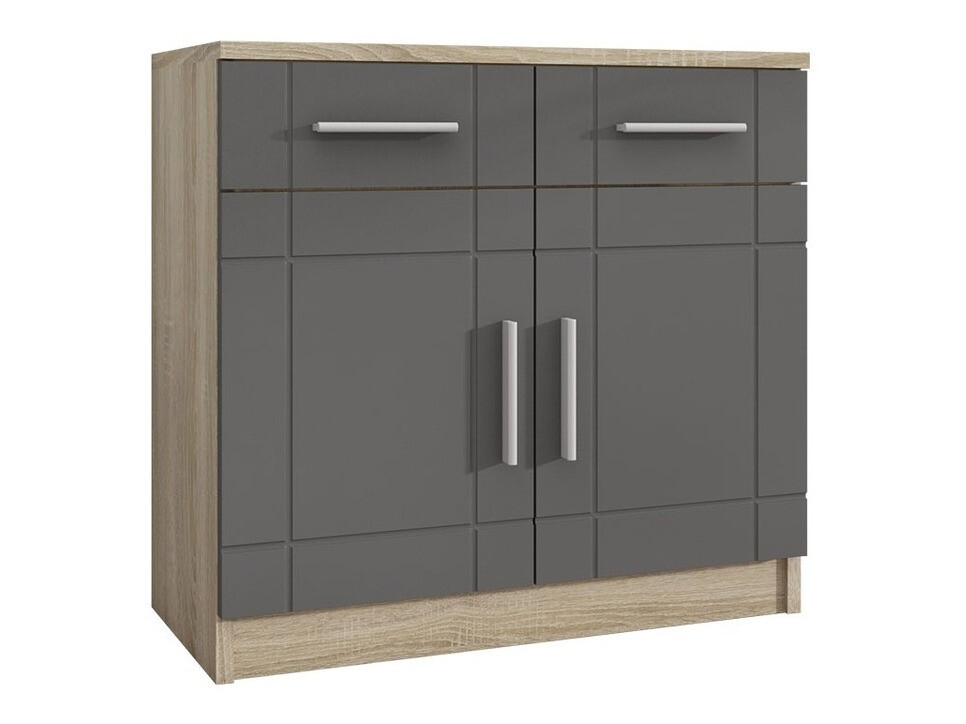 Commode Bacces (Sonoma chêne + Graphite)