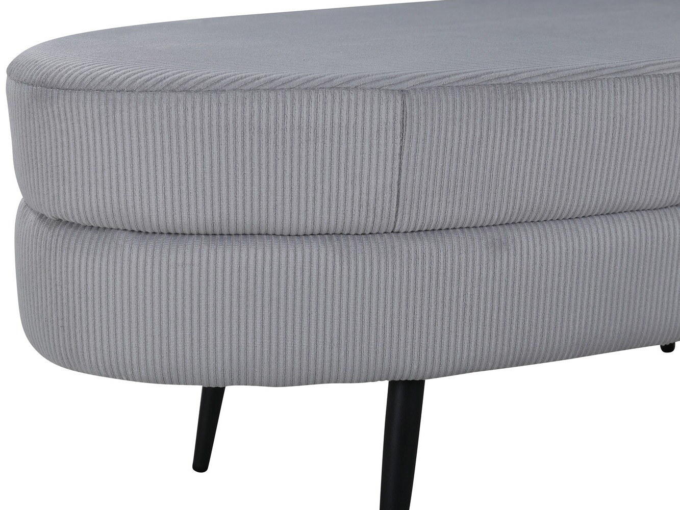 Banc rembourré Dallas 2920 (Gris + Noir)