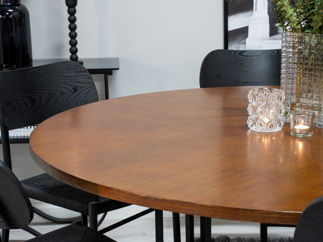 Table Dallas 243 (Marron + Noir)