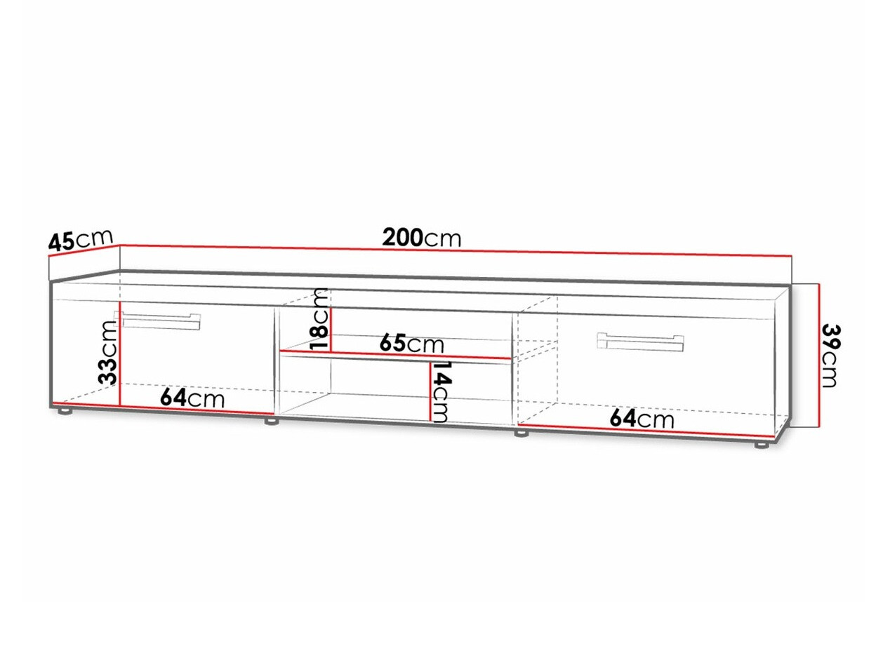 Meuble TV Cormiru 106 (Prune + graphite)