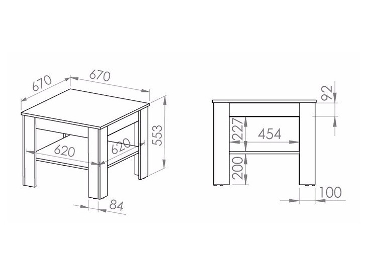 Table basse Alcala 124