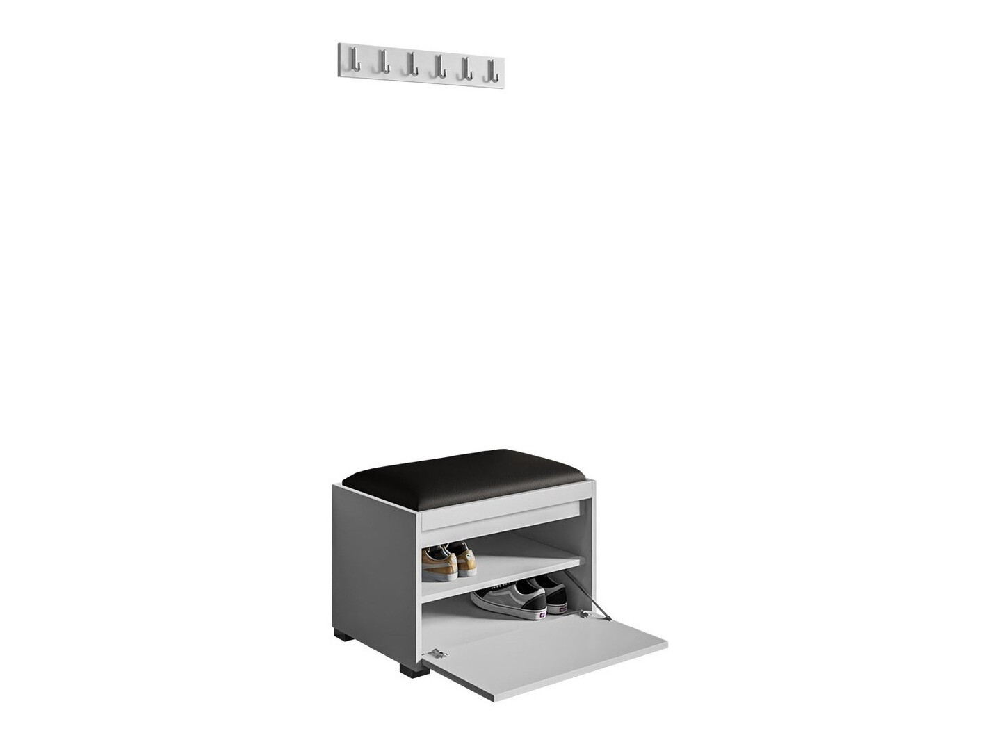 Ensemble de meubles d’entrée Comfivo Pinus VIII (Blanc + Soft 011)