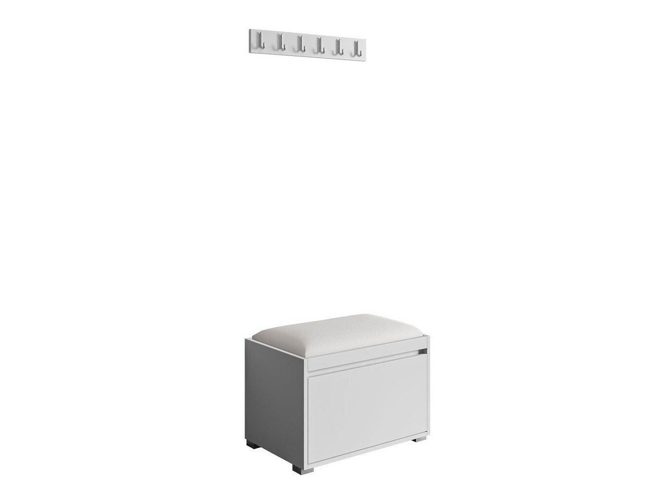 Ensemble de meubles d’entrée Comfivo Pinus VIII (Blanc + Soft 017)