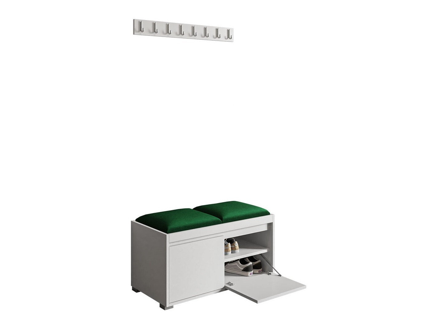 Meuble d'entrée Comfivo Pinus I (Blanc + Manila 35)