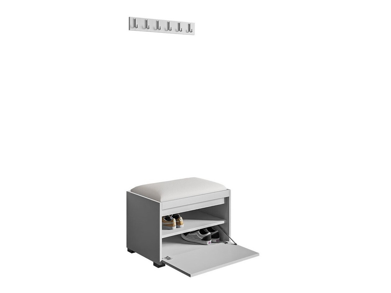 Meuble d'entrée Comfivo Pinus VIII (Blanc + Soft 017)