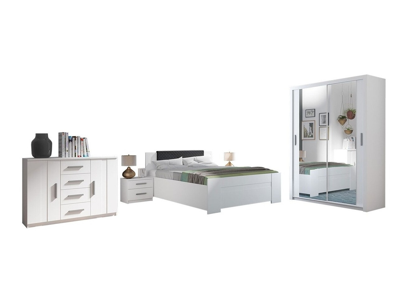 Ensemble de chambre Catromi 113 (Blanc + Soft Pik 011)