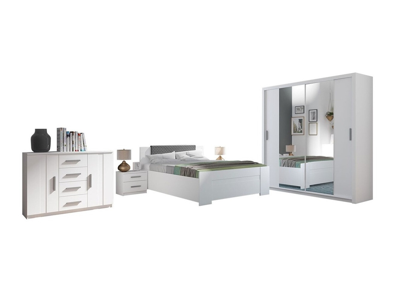 Ensemble de chambre Catromi 114 (Blanc + Soft Pik 029)