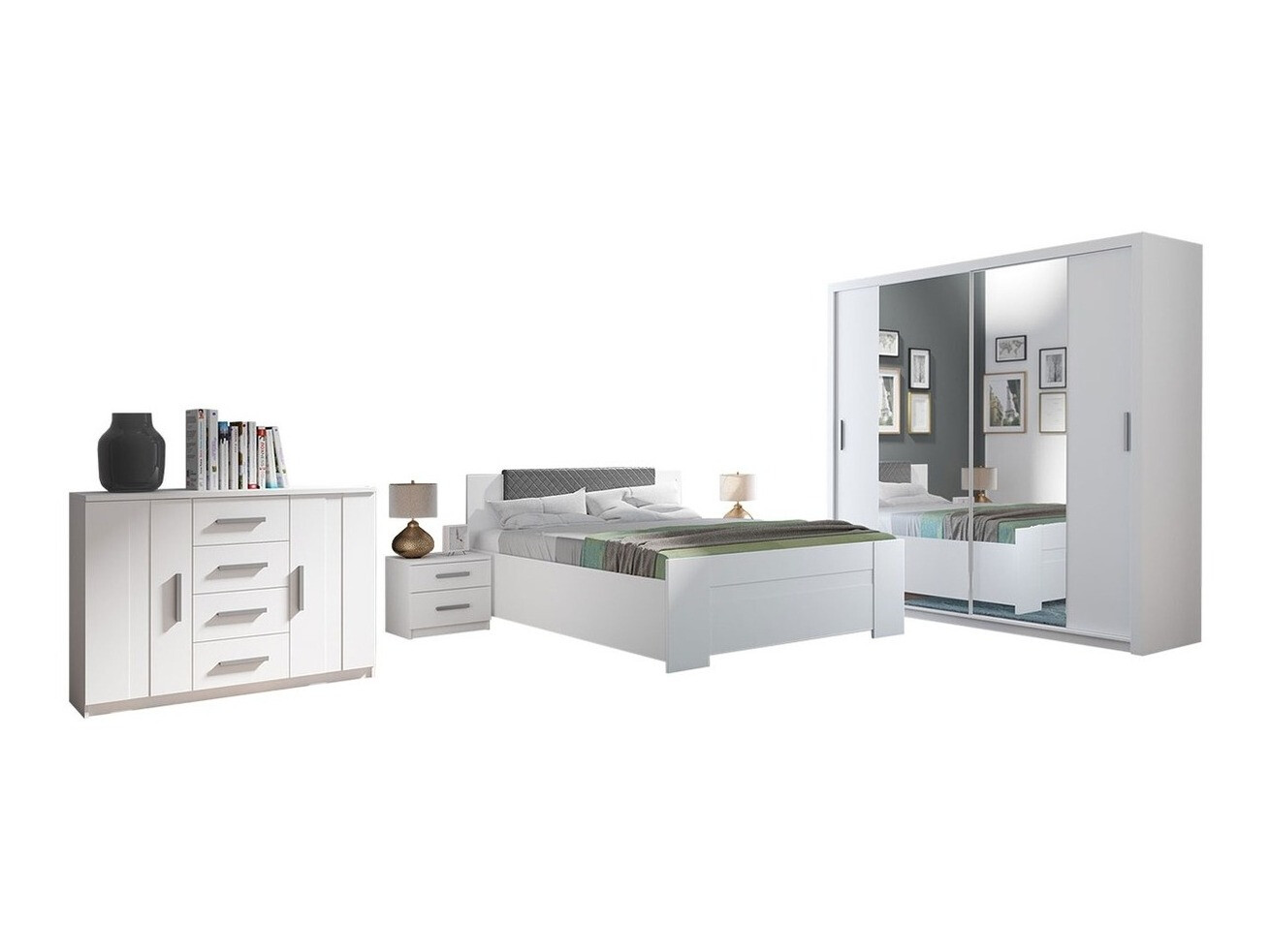 Ensemble de chambre Catromi 115 (Blanc + Soft Pik 029)