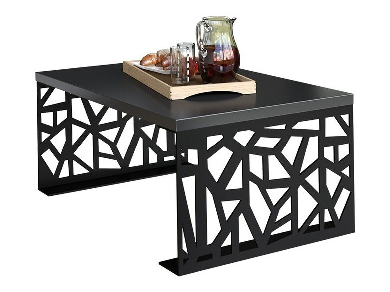 Table basse Germantown 101 (Noir mat + Noir brillant)