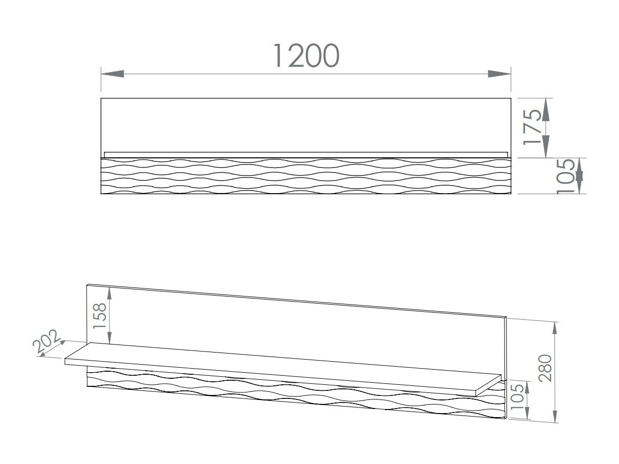 Étagère murale Noleliu 103
