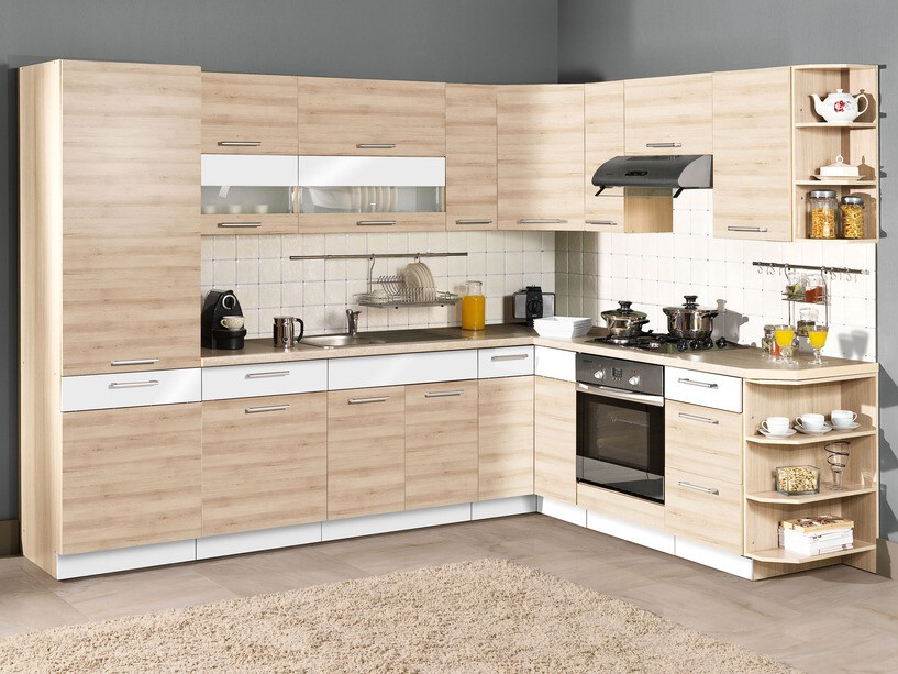 Armoire modulaire pour évier avec portes Mode Beech 116