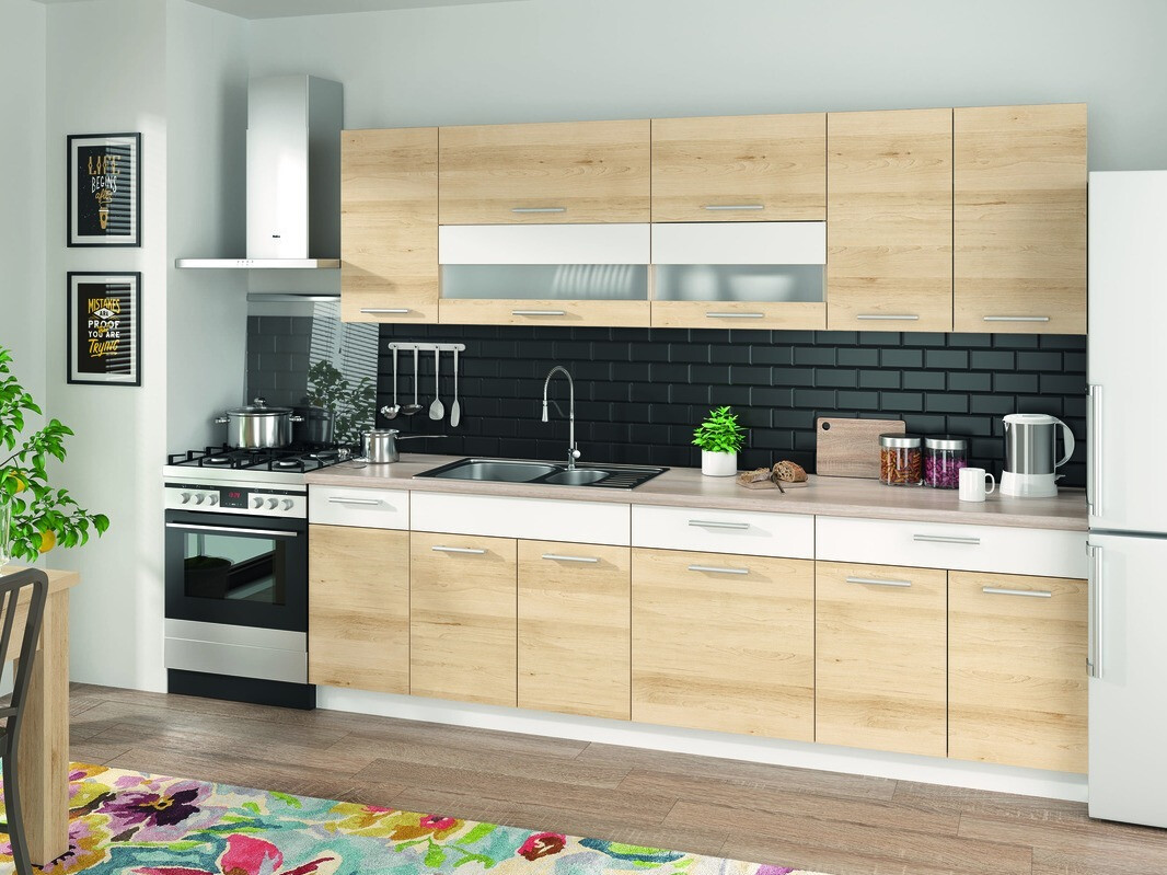 Armoire modulaire pour évier avec portes Mode Beech 116