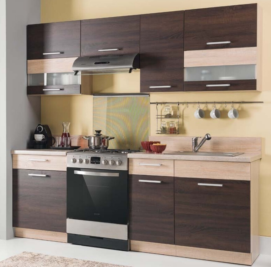 Armoire modulaire pour évier avec portes Mode Dark 116