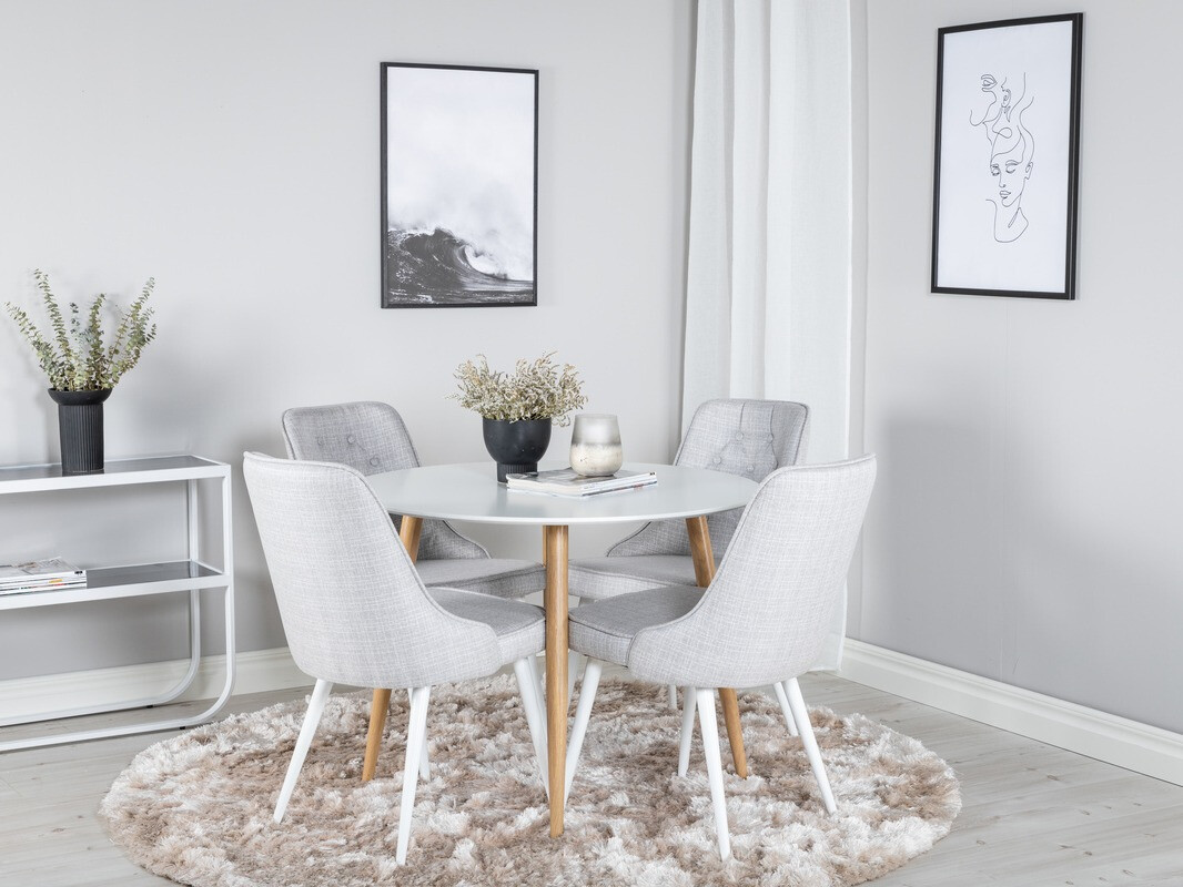 Chaise Dallas 102 (Gris clair)