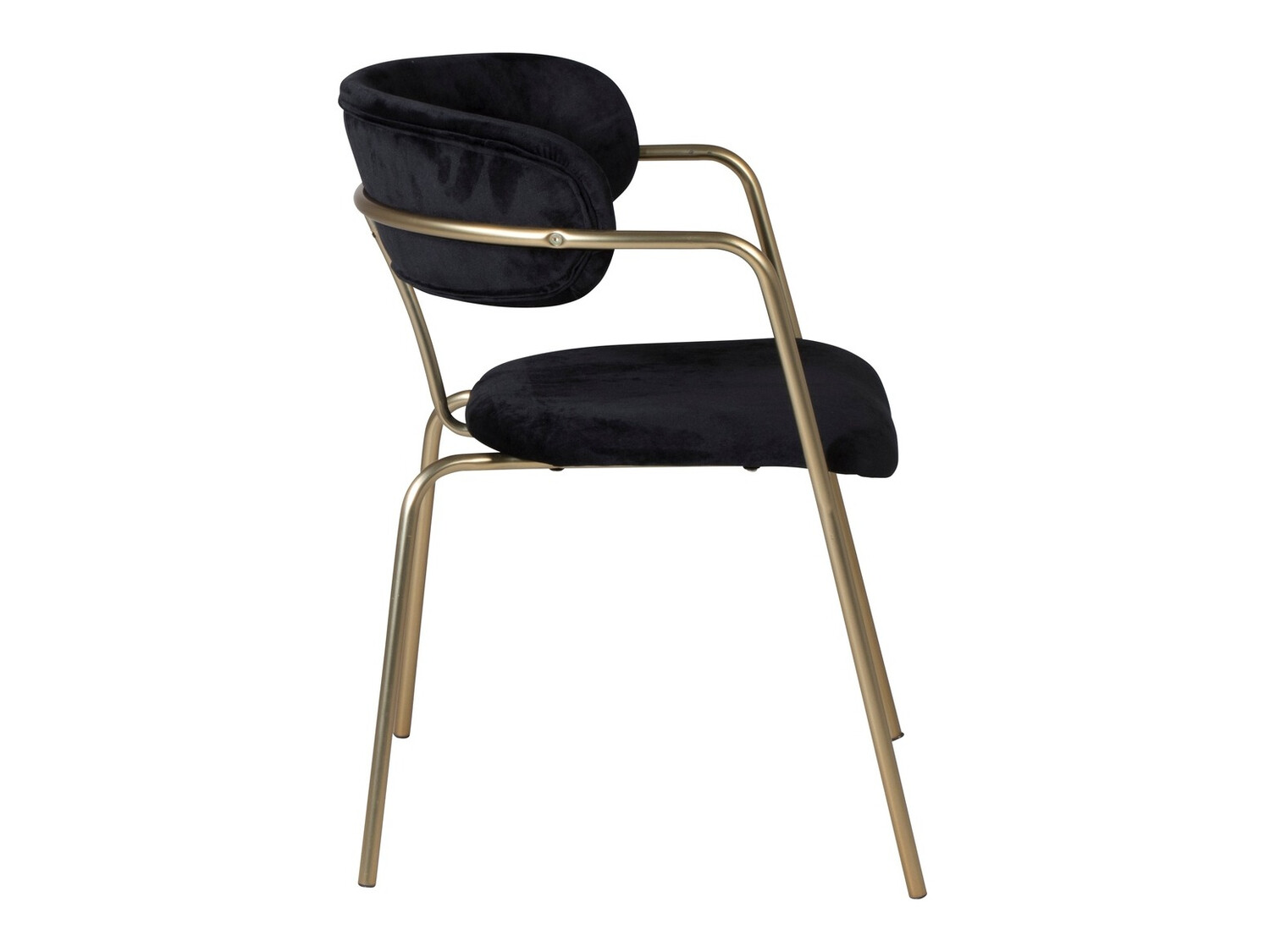 Chaise Dallas 108 (Noir + Laiton)