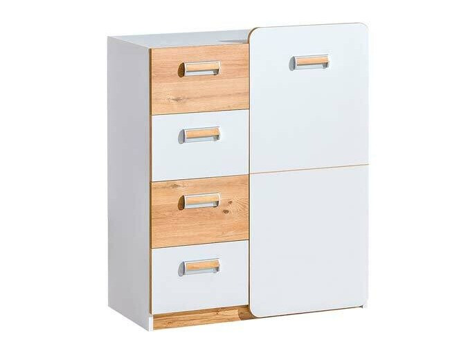 Commode Ophmora 105 (Chêne + Blanc)