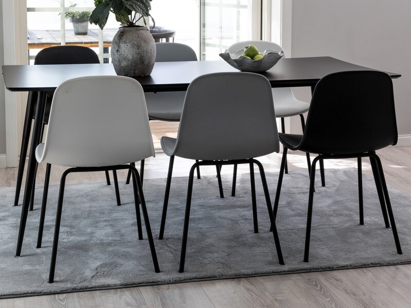 Chaise Dallas 170 (Blanc + Noir)