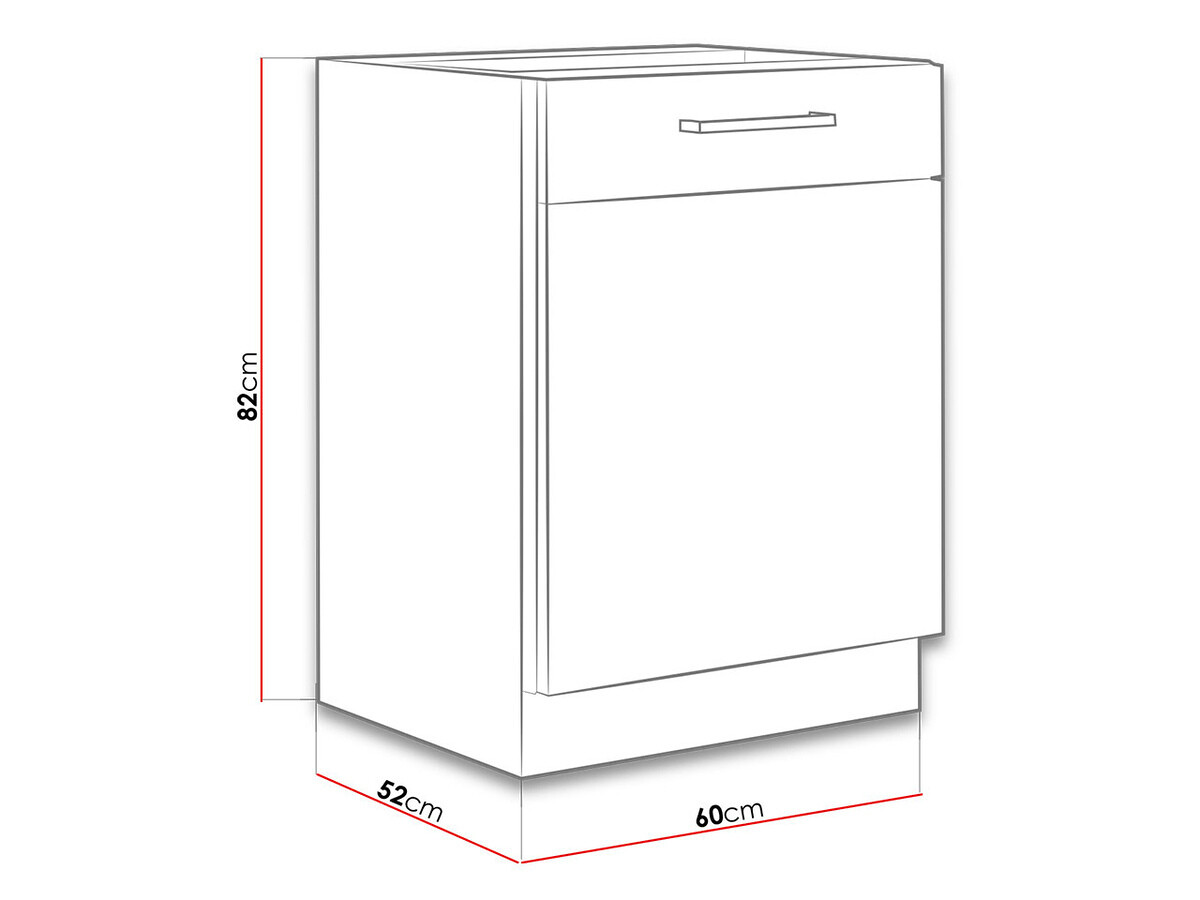 Armoire modulaire avec portes Wood White 116