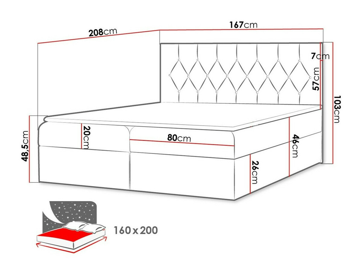 Lit boxspring Hortulus (Mikrofaza 15)