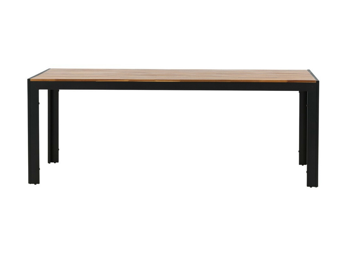 Table de jardin Dallas 673 (Acacia + Noir)