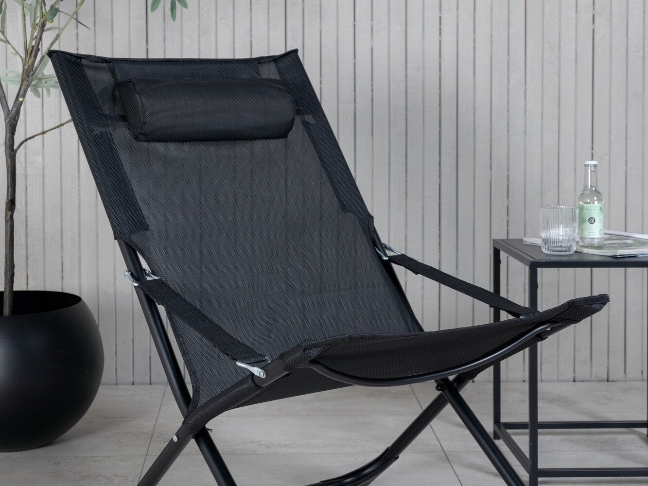 Chaise de jardin Dallas 800 (Noir)