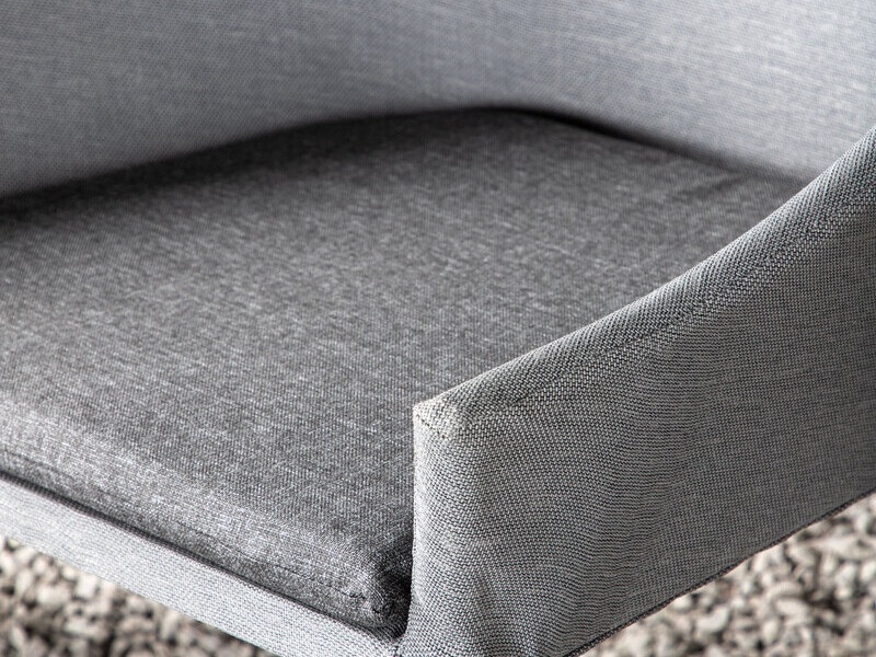 Chaise de jardin Dallas 2563 (Noir + Gris)