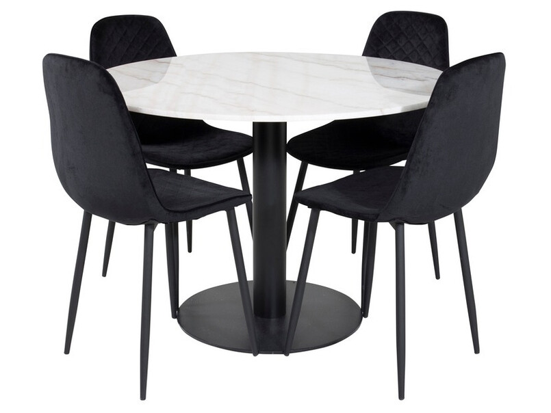 Salle à manger complète Dallas 1302 (Noir)