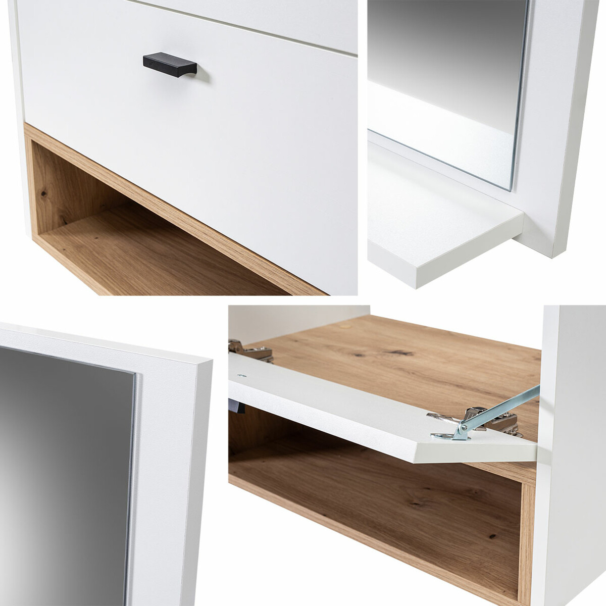 Ensemble de salle de bain Velum I (Blanc + Chêne Artisan)