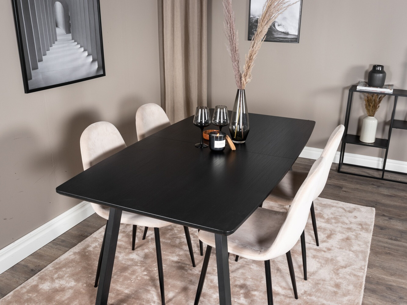 Salle à manger complète Dallas 1616 (Beige)