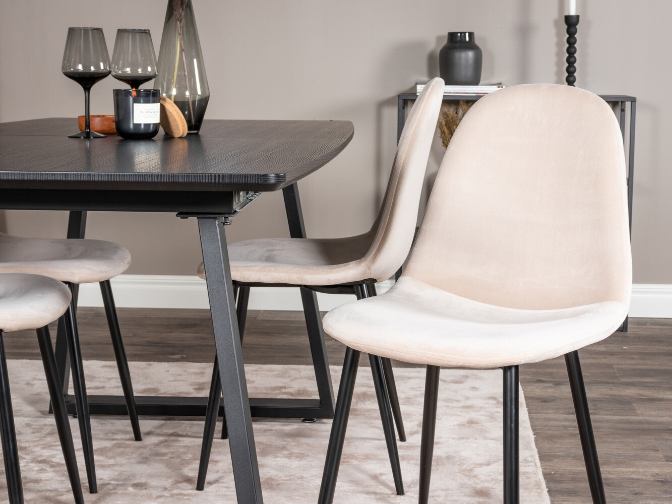 Salle à manger complète Dallas 1616 (Beige)