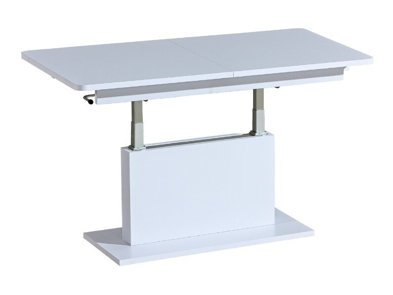 Transforming table basse Ogden 158 (Blanc brillant + Blanc)