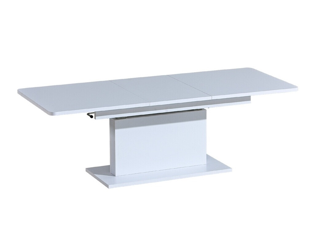 Transforming table basse Ogden 158 (Blanc brillant + Blanc)