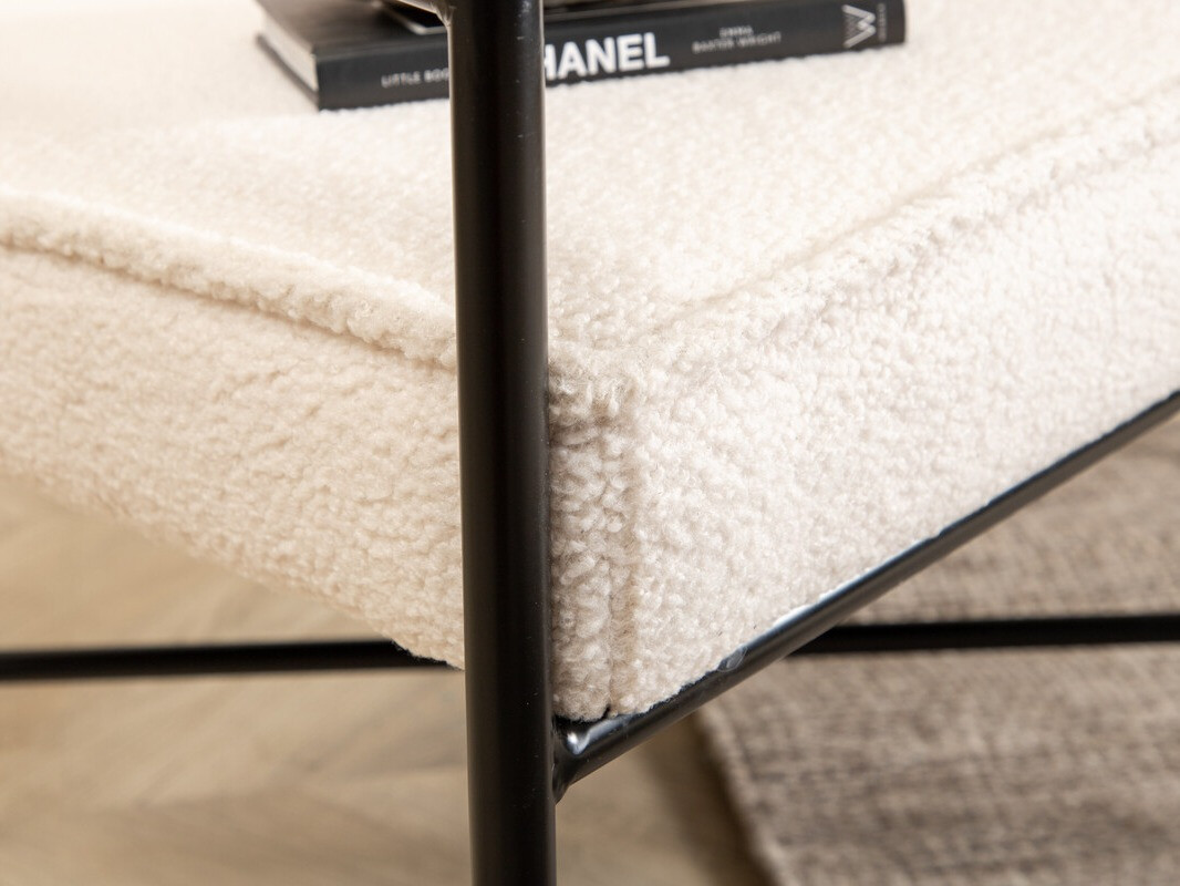 Fauteuil Dallas 1707 (Crème + Noir)