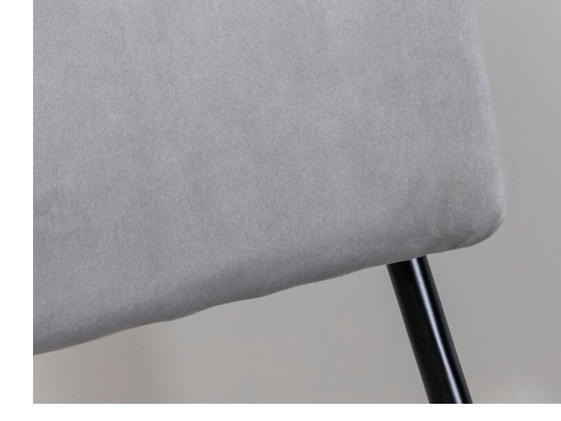 Chaise Dallas 2613 (Gris clair + Noir)