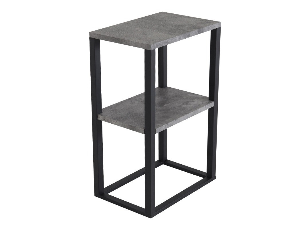 Table d'appoint Dallas 3219 (Noir + Béton)