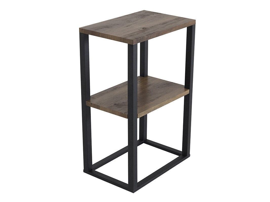 Table d'appoint Dallas 3219 (Noir + Teck)