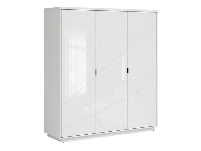 Armoire Fivale 116 (Blanc brillant + Blanc)