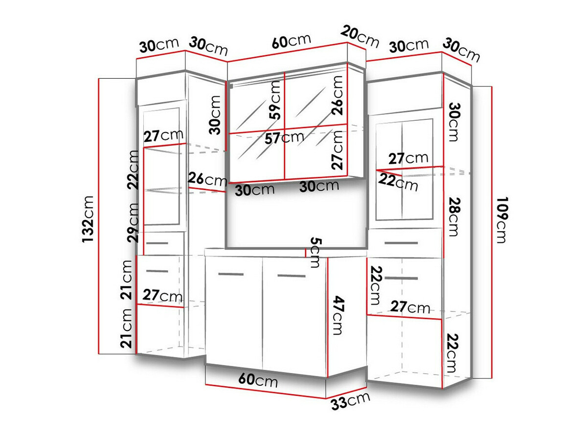 Ensemble de salle de bain Scientia III (Bodega)