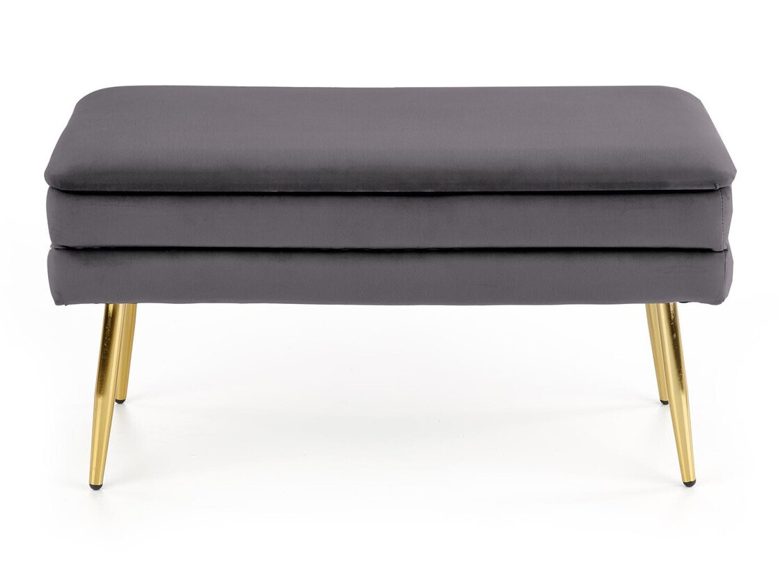 Banc rembourré Houston 1255 (Gris + Doré)