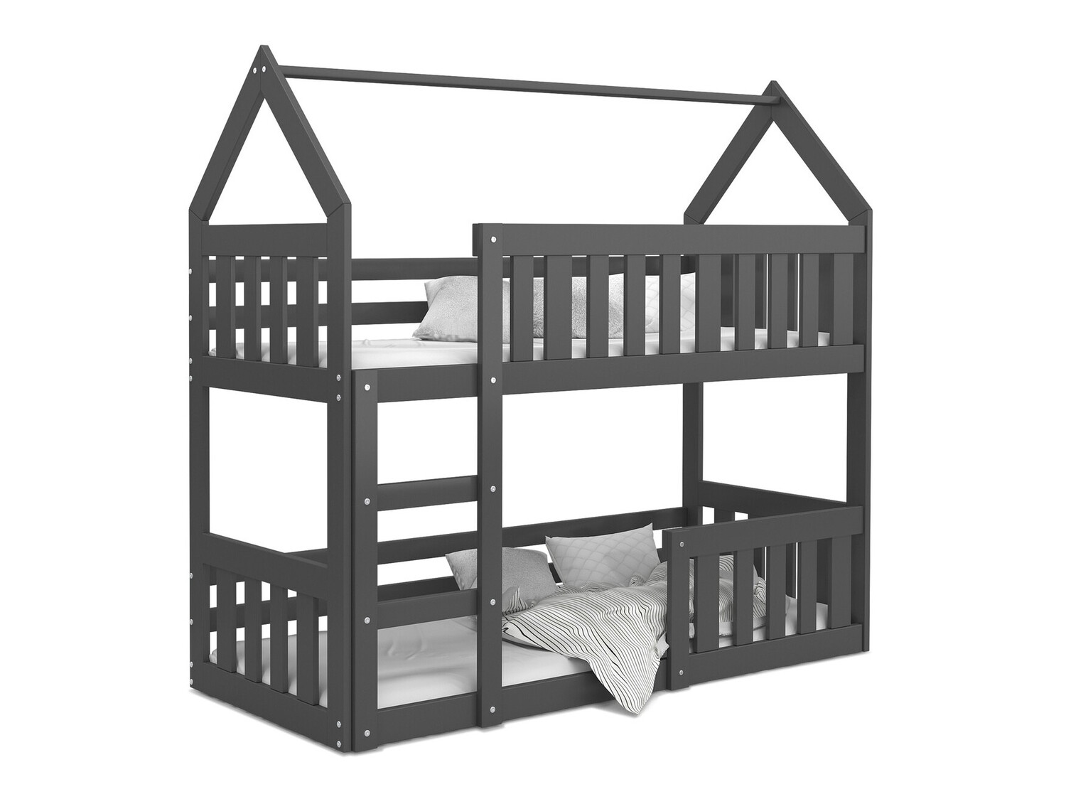 Lit superposé Aurora 175 (Gris)