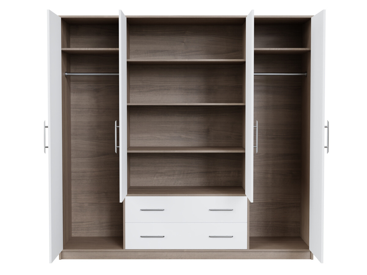 Armoire Cavmero 100 (Sonoma chêne + Blanc)