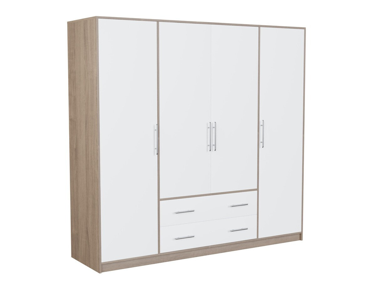 Armoire Cavmero 100 (Sonoma chêne + Blanc)