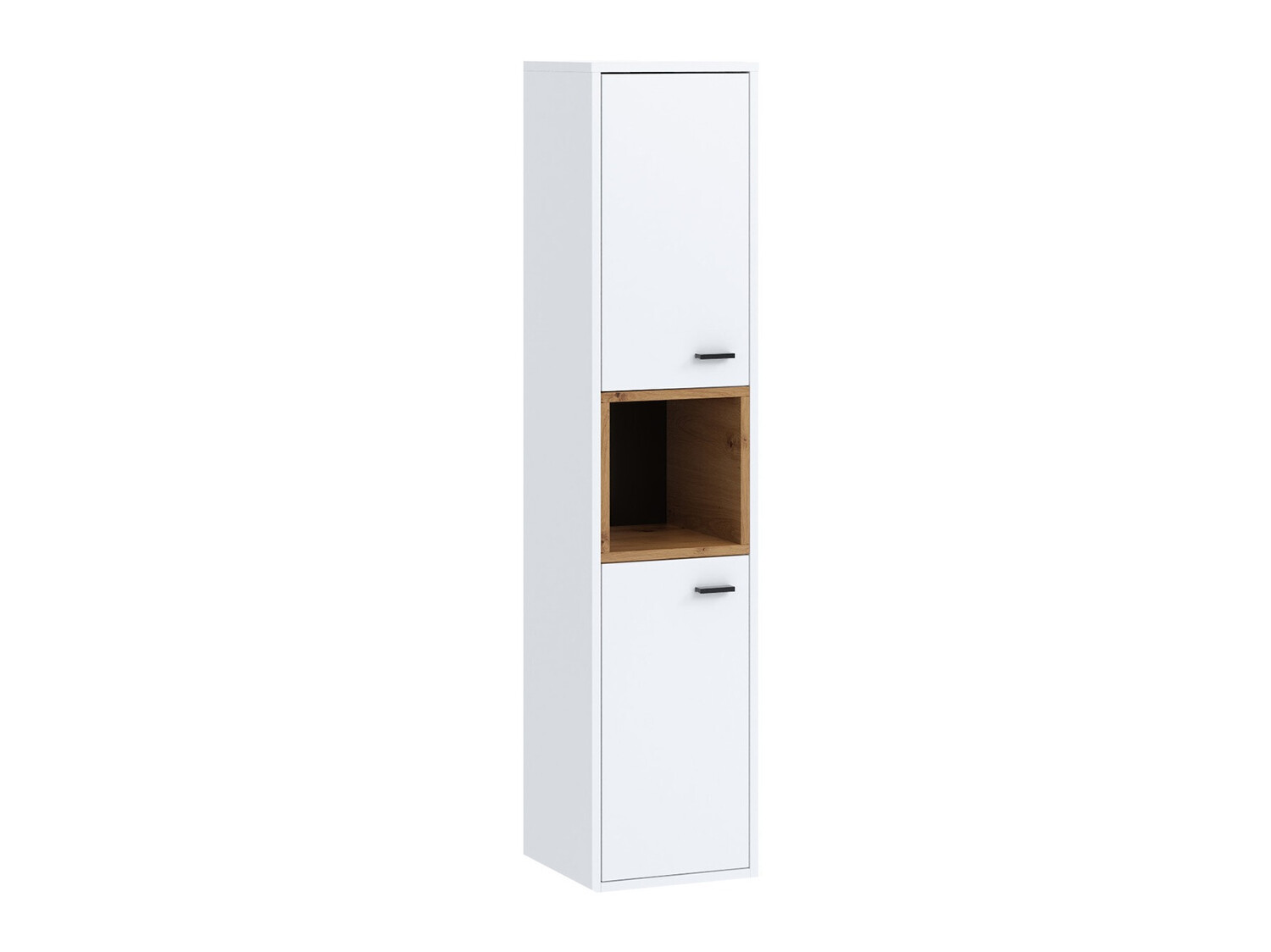 Armoire de salle de bain murale Velum (Blanc + Chêne Artisan)